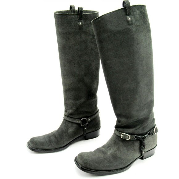 AUTHENTICITY GUARANTEE BOTTEGA VENETA Boots Gray Gray - Picture 7 of 9